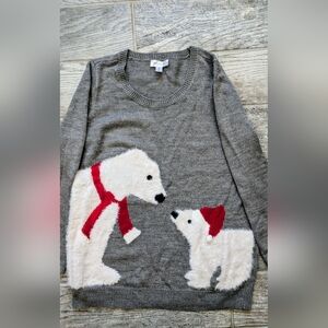 Motherhood Maternity XL Polar Bear Sweater EUC